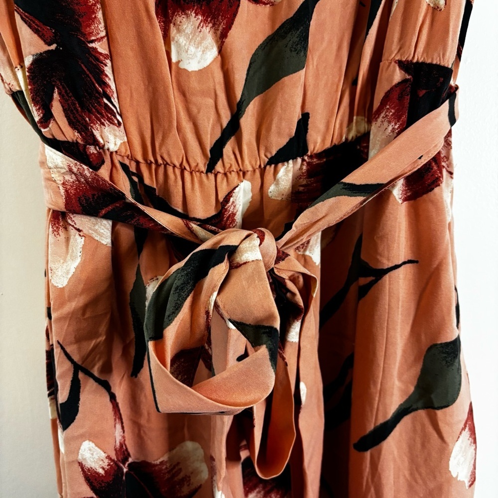 Ava & Viv Coral Maxi Sundress Scoop Neck Sleeveless Size 1X - Picture 4 of 9
